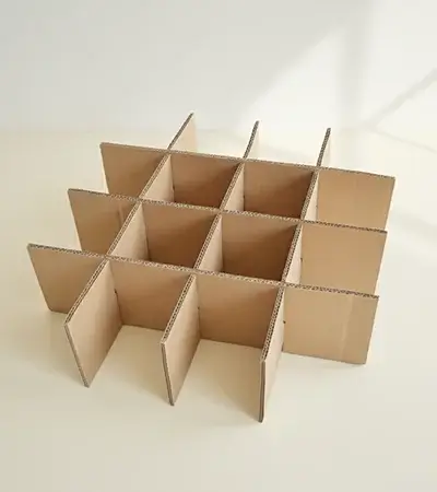 Corrugated dividers for product separation
