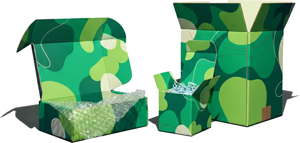 Custom packaging solutions including boxes and branded materials