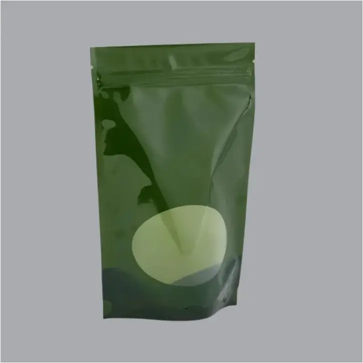 Stand-up pouch with clear window for snacks