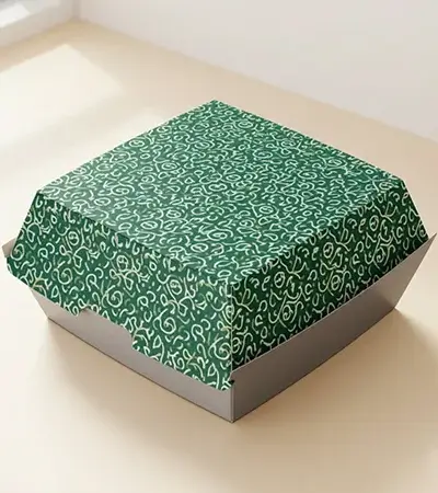 Food box packaging with branding