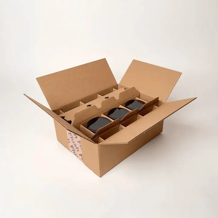 Custom interlocking dividers designed for stable product arrangement inside boxes
