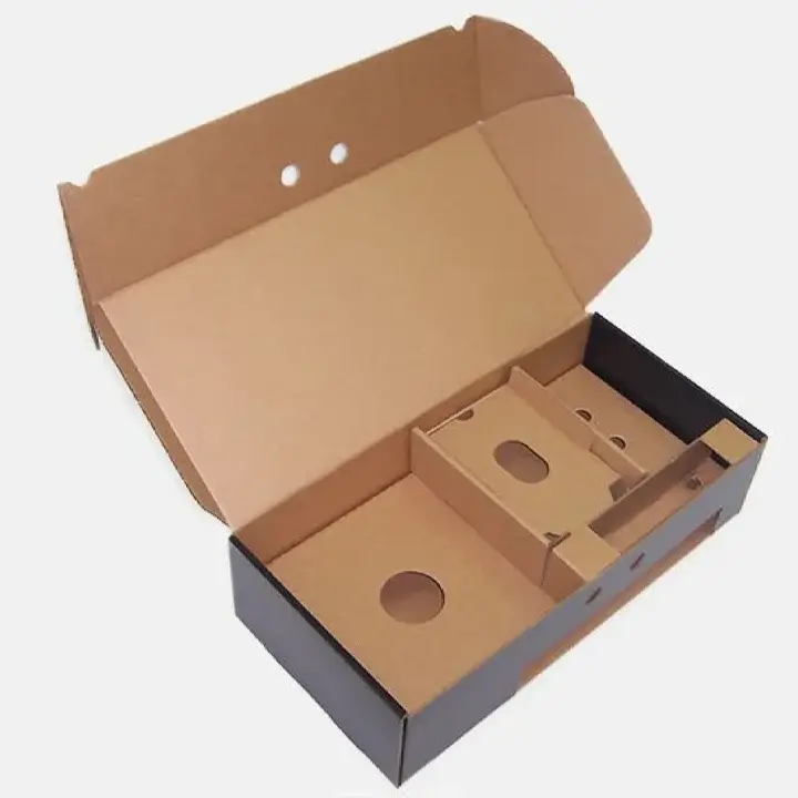 Layered cardboard box inserts for multi-item shipping and protection