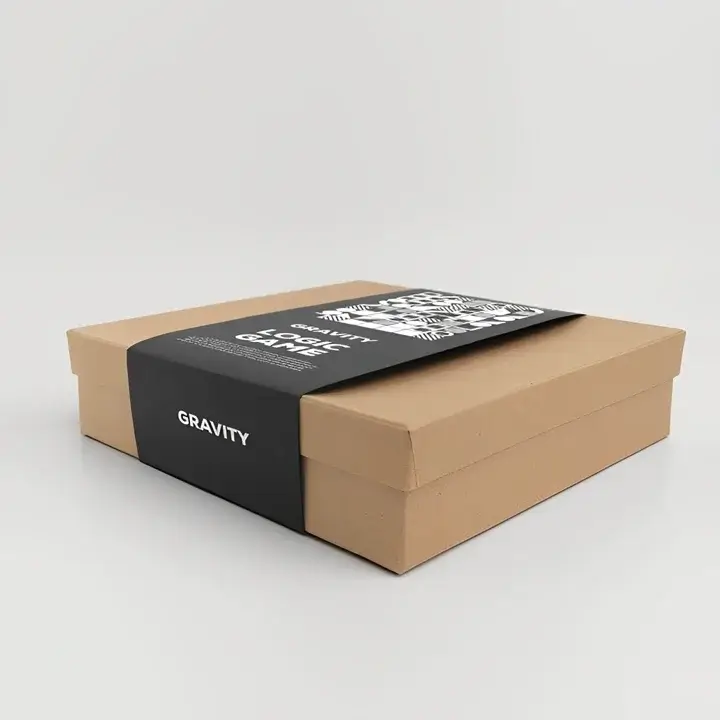 Personalized logo belly bands used to secure and brand shipping boxes