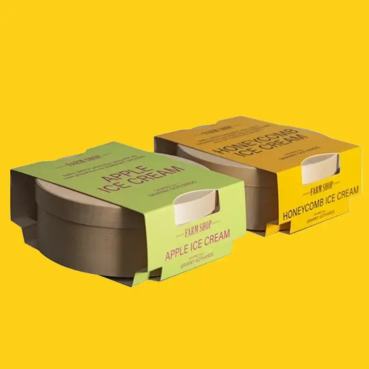 Recyclable brown kraft cardboard sleeves for sustainable product branding