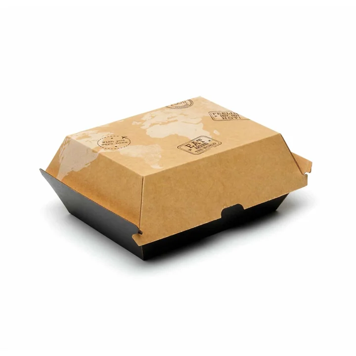 Takeaway food boxes for restaurant and delivery packaging